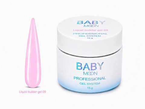 BABY MOON Liquid Builder gel, 15ml №09