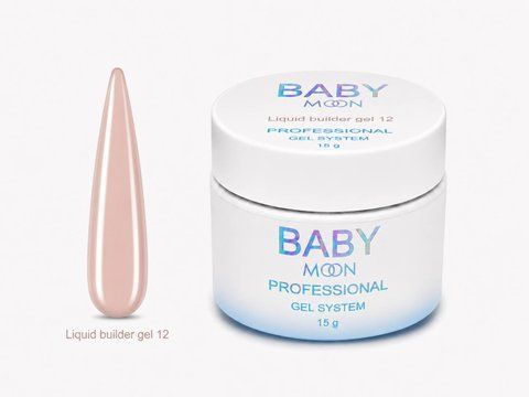 BABY MOON Liquid Builder gel, 15ml №12