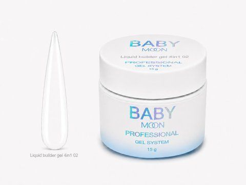 BABY MOON Liquid Builder gel 4 in 1, 15ml №02