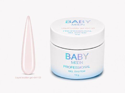 BABY MOON Liquid Builder gel 4 in 1, 15ml №03
