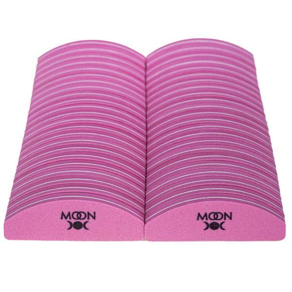 MOON FULL Buffing file half moon Pink Small 120/180 (46pcs/pack) 5905123015649 photo